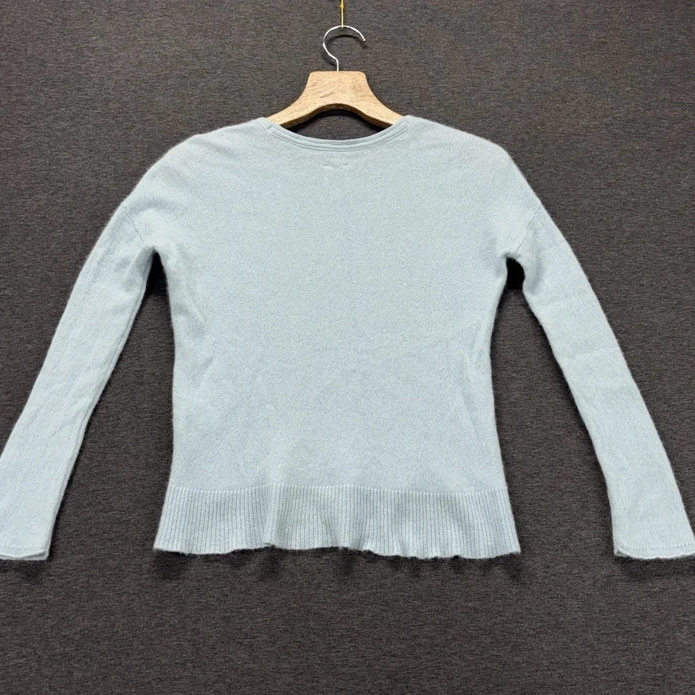 Maeve‎ Anthropologie Cashmere collection sweater Womens XS Light Blue Scoop Neck